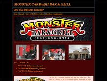 Tablet Screenshot of monstercarwash.com